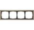 4-постовая рамка Systeme Electric ArtGallery PURE, Органическое стекло, Шампань GAL320504 2