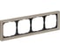 4-постовая рамка Systeme Electric ArtGallery PURE, Органическое стекло, Шампань GAL320504 1