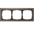 3-постовая рамка Systeme Electric ArtGallery PURE, Органическое стекло, Мокко GAL320603 2