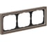 3-постовая рамка Systeme Electric ArtGallery PURE, Органическое стекло, Мокко GAL320603 1