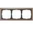 3-постовая рамка Systeme Electric ArtGallery PURE, Органическое стекло, Шампань GAL320503 2