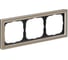 3-постовая рамка Systeme Electric ArtGallery PURE, Органическое стекло, Шампань GAL320503 1