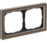 2-постовая рамка Systeme Electric ArtGallery PURE, Органическое стекло, Мокко GAL320602