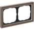 2-постовая рамка Systeme Electric ArtGallery PURE, Органическое стекло, Мокко GAL320602 1