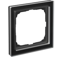 1-постовая рамка Systeme Electric ArtGallery PURE, Органическое стекло, Черный GAL321001