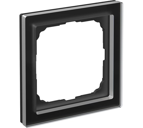 1-постовая рамка Systeme Electric ArtGallery PURE, Органическое стекло, Черный GAL321001