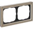 2-постовая рамка Systeme Electric ArtGallery PURE, Органическое стекло, Шампань GAL320502 1
