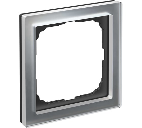 1-постовая рамка Systeme Electric ArtGallery PURE, Органическое стекло, Алюминий GAL320301