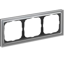 3-постовая рамка Systeme Electric ArtGallery PURE, Органическое стекло, Алюминий GAL320303