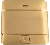 Выдвижной розеточный блок Legrand неукомплектованный - IP40 - 3 модуля - латунь 054015