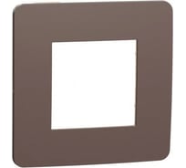 1-постовая рамка Systeme Electric Unica Studio Шоколад/Бежевый SE NU280219