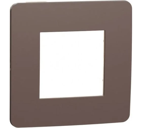 1-постовая рамка Systeme Electric Unica Studio Шоколад/Бежевый SE NU280219 1