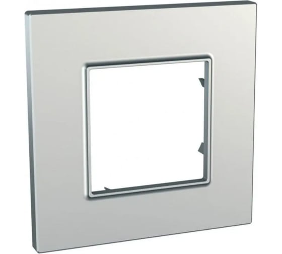 1-ная рамка Systeme Electric Unica Quadro Серебро SE MGU6.702.55