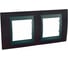2-ая рамка Systeme Electric Unica Top Венге/Графит SE MGU66.004.2M3 1