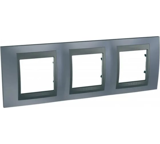 3-ая рамка Systeme Electric Unica Top Грэй/Графит SE MGU66.006.297