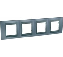 4-ая рамка Systeme Electric Unica Top Грэй/Графит SE MGU66.008.297