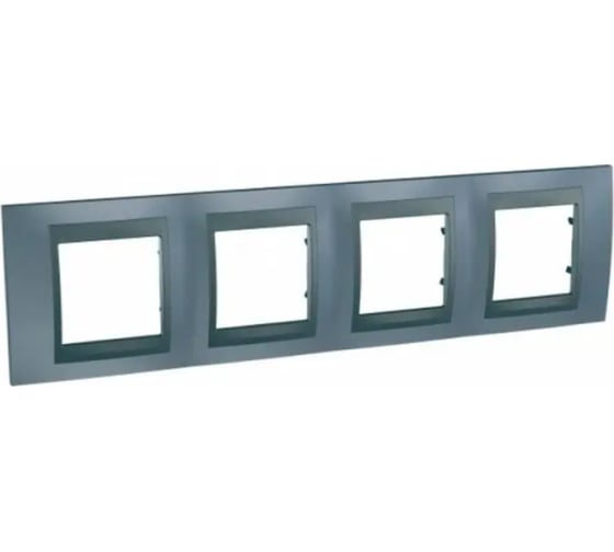 4-ая рамка Systeme Electric Unica Top Грэй/Графит SE MGU66.008.297 1