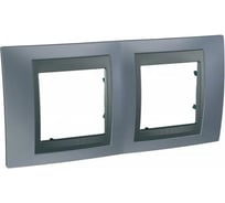 2-ая рамка Systeme Electric Unica Top Грэй/Графит SE MGU66.004.297