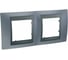 2-ая рамка Systeme Electric Unica Top Грэй/Графит SE MGU66.004.297 1