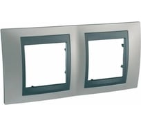 2-ая рамка Systeme Electric Unica Top Никель/Графит SE MGU66.004.239