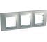 3-ая рамка Systeme Electric Unica Top Никель SE MGU66.006.039 1