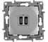 Зарядное устройство Legrand USB тип С / тип С Etika 3000мА 15Вт алюминий 672435 1