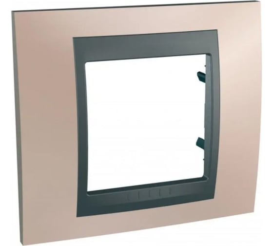 1-ая рамка Systeme Electric Unica Top Оникс Графит SE MGU66.002.296 1