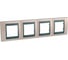 4-ая рамка Systeme Electric Unica Top Оникс/Графит SE MGU66.008.296 1