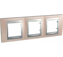 3-ая рамка Systeme Electric Unica Top Оникс SE MGU66.006.096