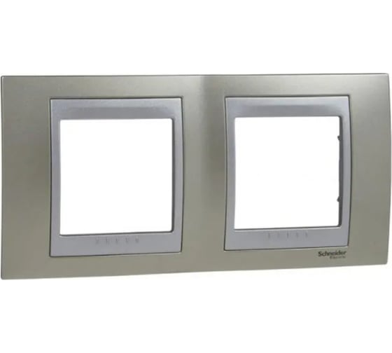 2-ая рамка Systeme Electric Unica Top Опал SE MGU66.004.095 1