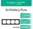 4-постовая рамка Systeme Electric ArtGallery PURE, Матовое органическое стекло, Черный GAL331004 3