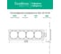 4-постовая рамка Systeme Electric ArtGallery PURE, Матовое органическое стекло, Черный GAL331004 12
