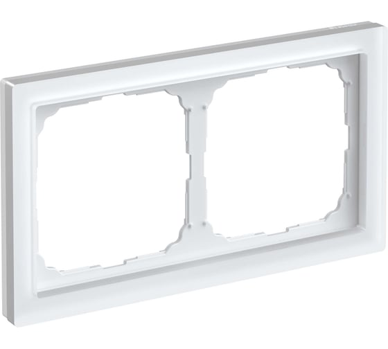 2-постовая рамка Systeme Electric ArtGallery PURE, Матовое органическое стекло, Белый GAL330102