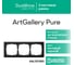 3-постовая рамка Systeme Electric ArtGallery PURE, Матовое органическое стекло, Черный GAL331003 3