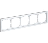 5-постовая рамка Systeme Electric ArtGallery PURE, Матовое органическое стекло, Белый GAL330105