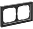 2-постовая рамка Systeme Electric ArtGallery PURE, Матовое органическое стекло, Черный GAL331002 1