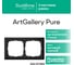 2-постовая рамка Systeme Electric ArtGallery PURE, Матовое органическое стекло, Черный GAL331002 3