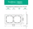 2-постовая рамка Systeme Electric ArtGallery PURE, Матовое органическое стекло, Черный GAL331002 10