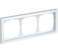 3-постовая рамка Systeme Electric ArtGallery PURE, Матовое органическое стекло, Белый GAL330103