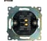 2-местная USB розетка STEKKER механизм, 250В, 2,4А, серия Катрин, GLS10-7115-05, черный 39616 11