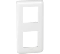 Вертикальная рамка Legrand - Программа Mosaic - 2x2 модуля - белая 277822L