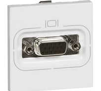 Видео розетка Legrand Программа Mosaic - гнездо HD15 - 2 модуля - белая 078757