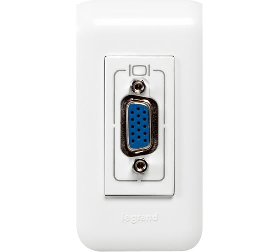 Розетка HD15 Legrand Mosaic 1м бел +шнур 078777 1