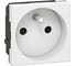 Розетка Legrand 2К+З Программа Mosaic 2 модуля F/B белая 278111L 1