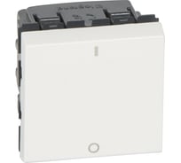 Выключатель Legrand двухполюсный Программа Mosaic 2 модуля 10 A белый 077050L