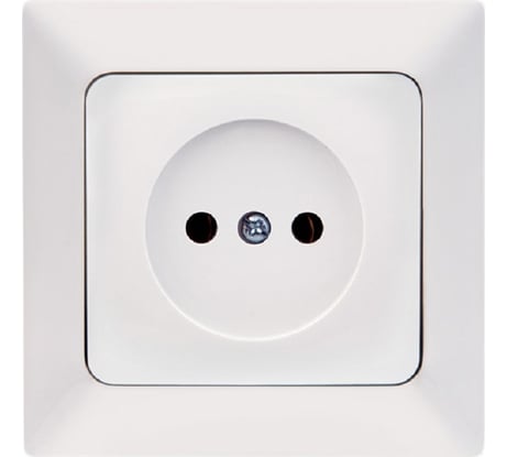 Розетка NE-AD без заземления, керамика, 16А, 250В, Aras, Белый, 93-110-02-P