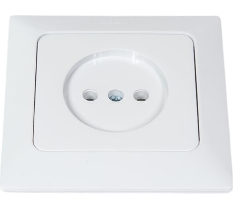 Розетка NE-AD без заземления, 16А, 250В, Aras, Белый, 93-110-02
