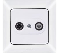 Концевая розетка TV-SAT NE-AD Aras, Белый, 93-110-30