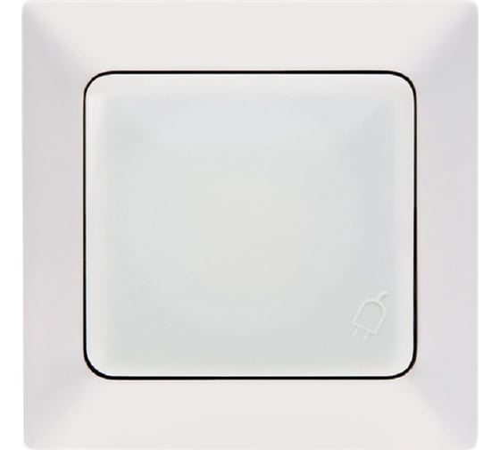Розетка NE-AD с крышкой, с заземлением, керамика, 16А, 250В, Aras, Белый, 93-110-09-P 1
