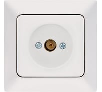 Проходная/концевая TV розетка NE-AD Aras, Белый, 93-110-07